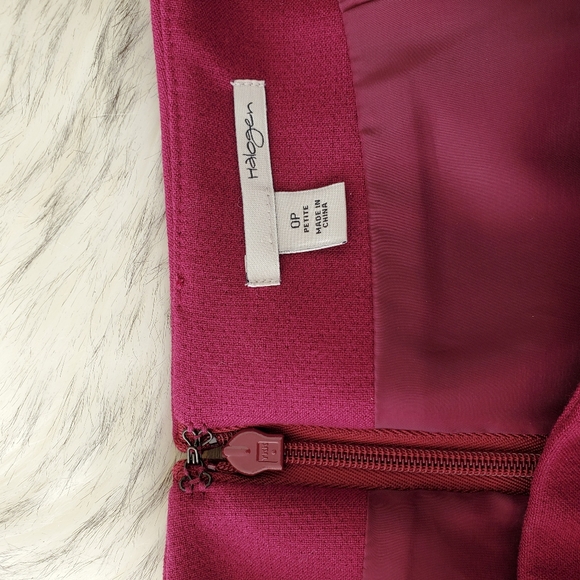 Halogen Lined Zipper Pencil Skirt Petite 0 - Picture 4 of 8